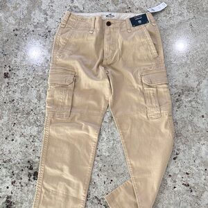 Hollister Men's Beige Cargo Pants NEW